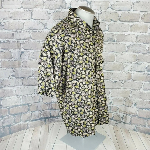 Vtg Tori Richard Button Front Hawaiian Shirt Large - Picture 4 of 10